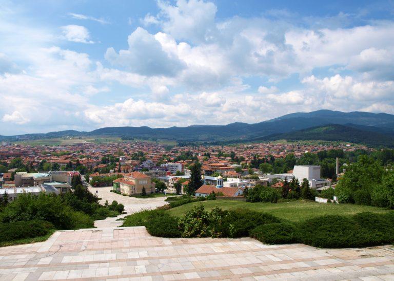 Panagyurishte from the Monument Hilltop